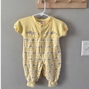 Rainbow tag Gymboree bunny romper‎